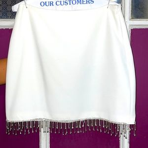 Rhinestone Fringe Skirt